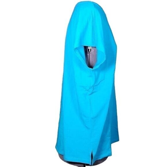 NWOT Isaac Mizrahi Live! Extended Shoulder Short Sleeve Knit Top Sz XS - Picture 3 of 10